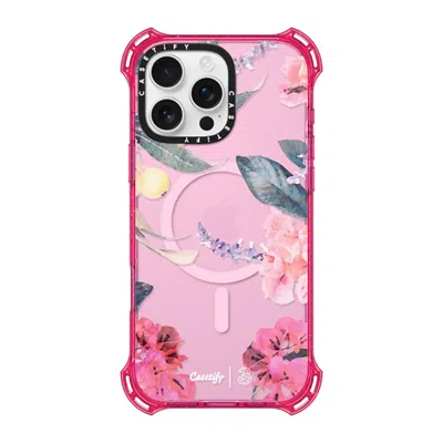 Casetify Iphone 16 Pro Max Case Primrose Pink Bounce Case Magsafe Compatible  Spring Design #2 - Floral Garde
