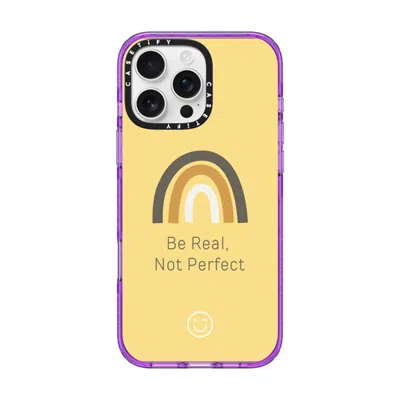 Casetify Iphone 16 Pro Max Case Purple Impact Case Magsafe Compatible  Be Real, Not Perfect  In Pattern