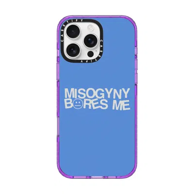 Casetify Iphone 16 Pro Max Case Purple Impact Case  Misogyny Bores Me