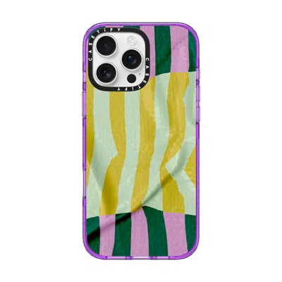 Casetify Iphone 16 Pro Max Case Purple Impact Case  Pattern Afternoon At Capri