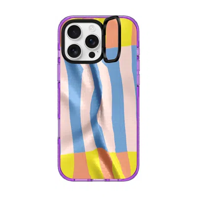 Casetify Iphone 16 Pro Max Case Purple Impact Ring Stand Case Magsafe Compatible  Pattern Afternoon At Bondi