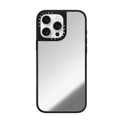 Casetify Iphone 16 Pro Max Case Silver On Black Mirror Case Magsafe Compatible  Bretman Custom Case