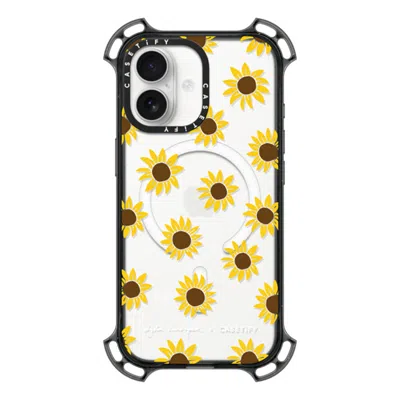 Casetify Iphone 17 Case Black Bounce Case Magsafe Compatible  Secret Sunflower
