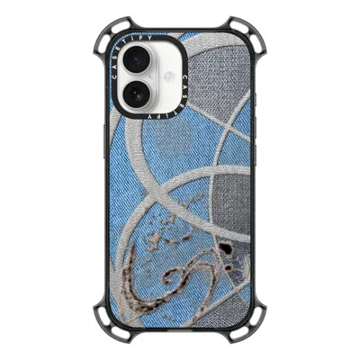Casetify Iphone 17 Case Black Bounce Case Magsafe Compatible  Surrealism Cyber Denim