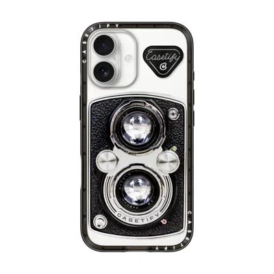 Casetify Iphone 17 Case Black Compact Case Magsafe Compatible  Camera Case - Vintage  In Red