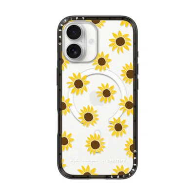 Casetify Iphone 17 Case Black Compact Case Magsafe Compatible  Secret Sunflower