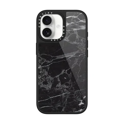 Casetify Iphone 17 Case Black Glaze Case Magsafe Compatible  Black Marble