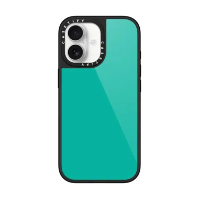 Casetify Iphone 17 Case Black Glaze Case Magsafe Compatible  Mint Green