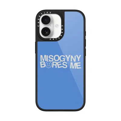 Casetify Iphone 17 Case Black Glaze Case Magsafe Compatible  Misogyny Bores Me