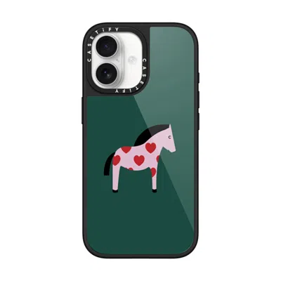 Casetify Iphone 17 Case Black Glaze Case Magsafe Compatible  Pony With Red Heart - Mossy Mystery