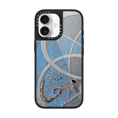 Casetify Iphone 17 Case Black Glaze Case Magsafe Compatible  Surrealism Cyber Denim