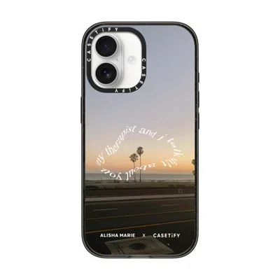 Casetify Iphone 17 Case Black Impact Case Magsafe Compatible  Alisha Marie Sunsets & Therapy Case