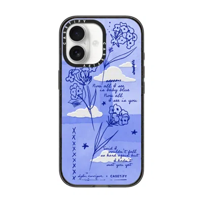 Casetify Iphone 17 Case Black Impact Case Magsafe Compatible  Baby Blue