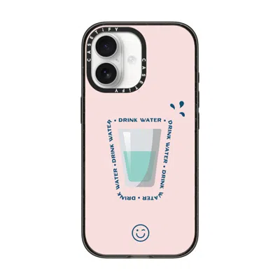 Casetify Iphone 17 Case Black Impact Case Magsafe Compatible  Hydrate Then Dominate  In Gray