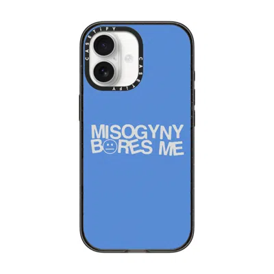 Casetify Iphone 17 Case Black Impact Case Magsafe Compatible  Misogyny Bores Me