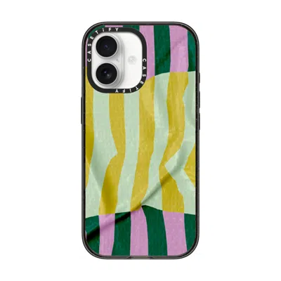 Casetify Iphone 17 Case Black Impact Case Magsafe Compatible  Pattern Afternoon At Capri