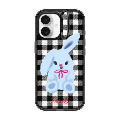 Casetify Iphone 17 Case Black Impact Ring Stand Case Magsafe Compatible  Animal,cartoon Bunny With Plaid