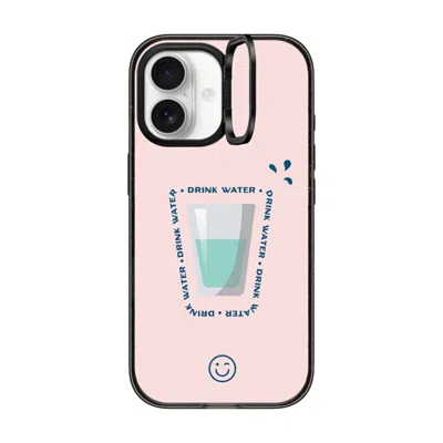 Casetify Iphone 17 Case Black Impact Ring Stand Case Magsafe Compatible  Hydrate Then Dominate