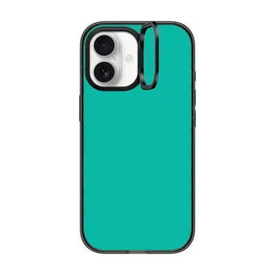 Casetify Iphone 17 Case Black Impact Ring Stand Case Magsafe Compatible  Mint Green