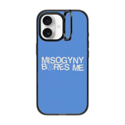 Casetify Iphone 17 Case Black Impact Ring Stand Case Magsafe Compatible  Misogyny Bores Me