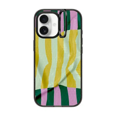 Casetify Iphone 17 Case Black Impact Ring Stand Case Magsafe Compatible  Pattern Afternoon At Capri