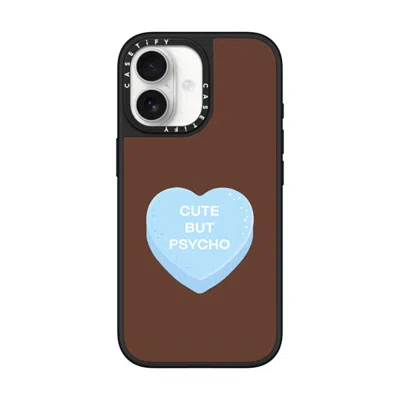 Casetify Iphone 17 Case Black On Black Mirror Case Magsafe Compatible  Cute But Psycho - Hot Fudge