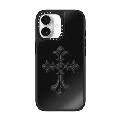 Casetify Iphone 17 Case Black On Black Mirror Case Magsafe Compatible  Y2k Cross Heritage