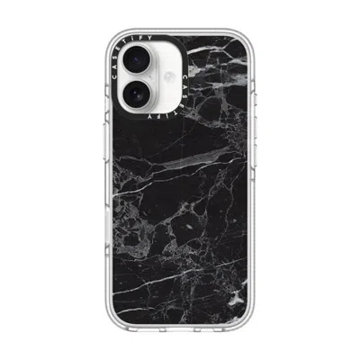 Casetify Iphone 17 Case Clear Impact Clear Case Magsafe Compatible  Black Marble  In Transparent