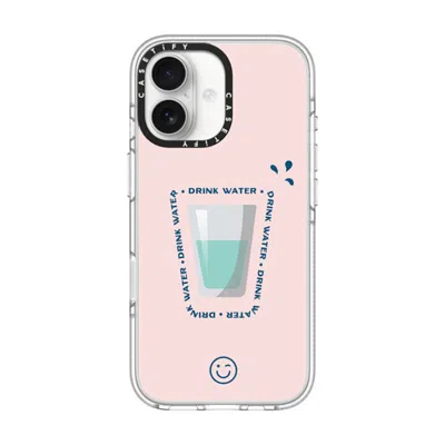 Casetify Iphone 17 Case Clear Impact Clear Case Magsafe Compatible  Hydrate Then Dominate  In Transparent