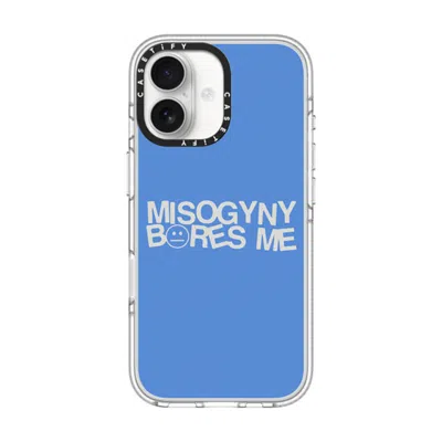 Casetify Iphone 17 Case Clear Impact Clear Case Magsafe Compatible  Misogyny Bores Me  In Transparent