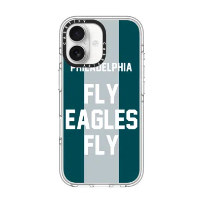 Casetify Iphone 17 Case Clear Impact Clear Case Magsafe Compatible  Superbowl - Fly Eagles Fly  In Transparent