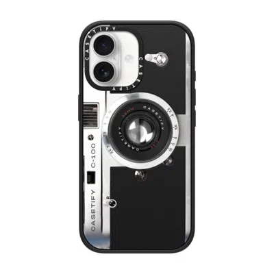 Casetify Iphone 17 Case Matte Black Impact Case Magsafe Compatible  Camera Case - Retro