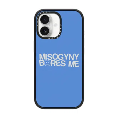 Casetify Iphone 17 Case Matte Black Impact Case Magsafe Compatible  Misogyny Bores Me