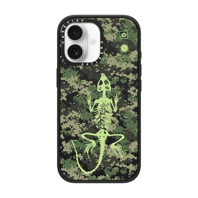 Casetify Iphone 17 Case Matte Black Impact Case Magsafe Compatible  Pattern Camo Skeleton