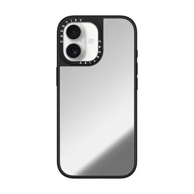 Casetify Iphone 17 Case Silver On Black Mirror Case Magsafe Compatible  Pattern Custom
