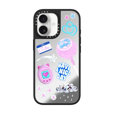 Casetify Iphone 17 Case Silver On Black Mirror Case Magsafe Compatible  Y2k Collage