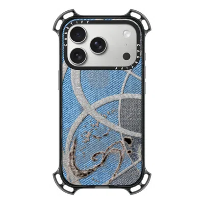 Casetify Iphone 17 Pro Case Black Bounce Case Magsafe Compatible  Surrealism Cyber Denim