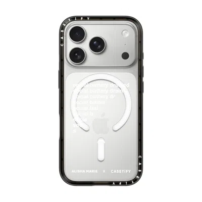 Casetify Iphone 17 Pro Case Black Compact Case Magsafe Compatible  Alisha Marie Social Battery Case