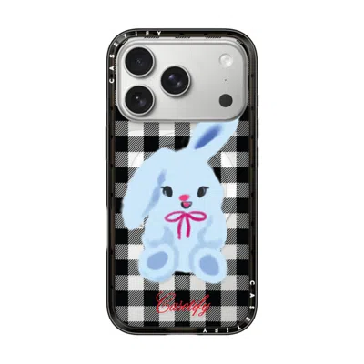 Casetify Iphone 17 Pro Case Black Compact Case Magsafe Compatible  Animal,cartoon Bunny With Plaid