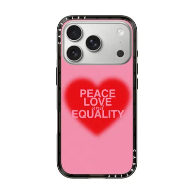Casetify Iphone 17 Pro Case Black Compact Case Magsafe Compatible  Peace Love And Equality