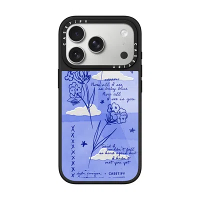 Casetify Iphone 17 Pro Case Black Glaze Case Magsafe Compatible  Baby Blue