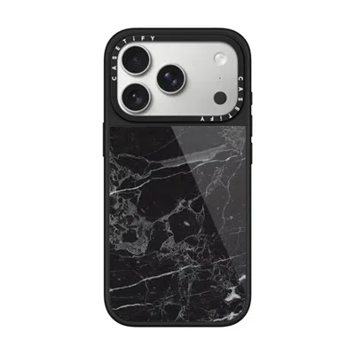 Casetify Iphone 17 Pro Case Black Glaze Case Magsafe Compatible  Black Marble
