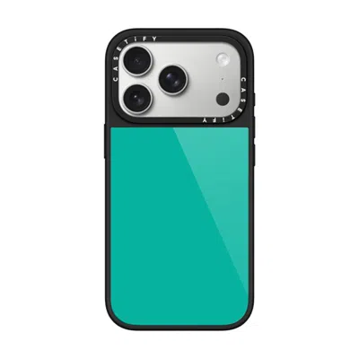 Casetify Iphone 17 Pro Case Black Glaze Case Magsafe Compatible  Mint Green
