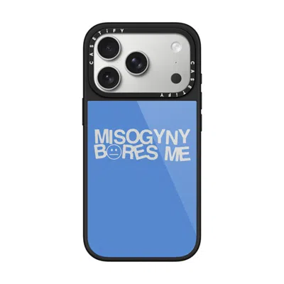 Casetify Iphone 17 Pro Case Black Glaze Case Magsafe Compatible  Misogyny Bores Me