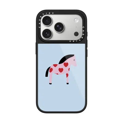 Casetify Iphone 17 Pro Case Black Glaze Case Magsafe Compatible  Pony With Red Heart - Blue Me Away