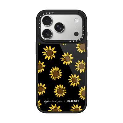 Casetify Iphone 17 Pro Case Black Glaze Case Magsafe Compatible  Secret Sunflower