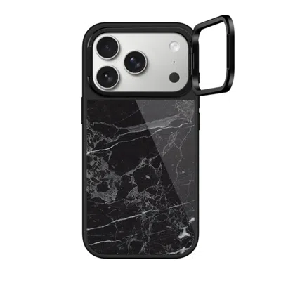 Casetify Iphone 17 Pro Case Black Glaze Ring Stand Case Magsafe Compatible  Black Marble