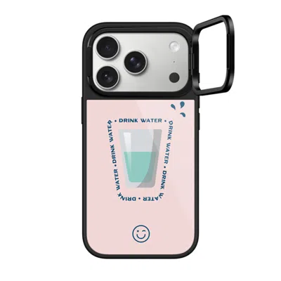 Casetify Iphone 17 Pro Case Black Glaze Ring Stand Case Magsafe Compatible  Hydrate Then Dominate  In Purple