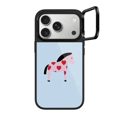Casetify Iphone 17 Pro Case Black Glaze Ring Stand Case Magsafe Compatible  Pony With Red Heart - Blue Me Awa