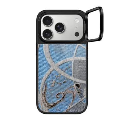 Casetify Iphone 17 Pro Case Black Glaze Ring Stand Case Magsafe Compatible  Surrealism Cyber Denim